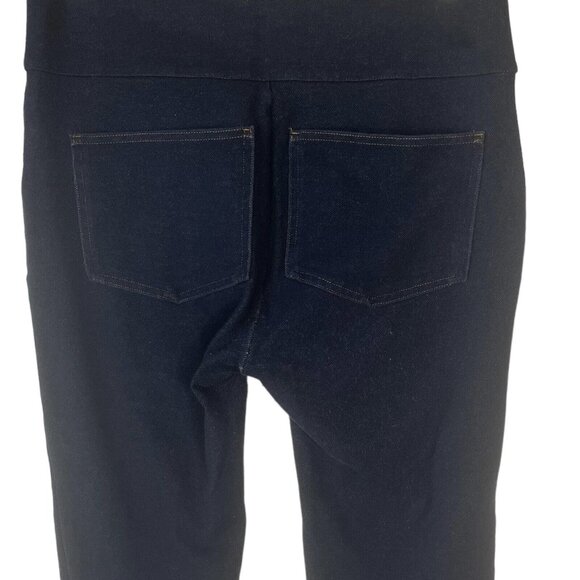 Spanx Leggings Jean Like Pull On Pants Womens Large Blue Pockets - Picture 5 of 7